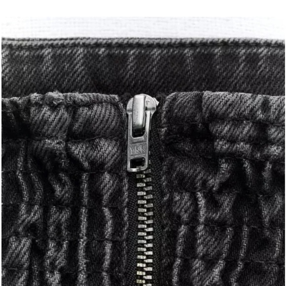 TRF RHINESTONE STRAPLESS DENIM TOP SIZE XL - Picture 6 of 6